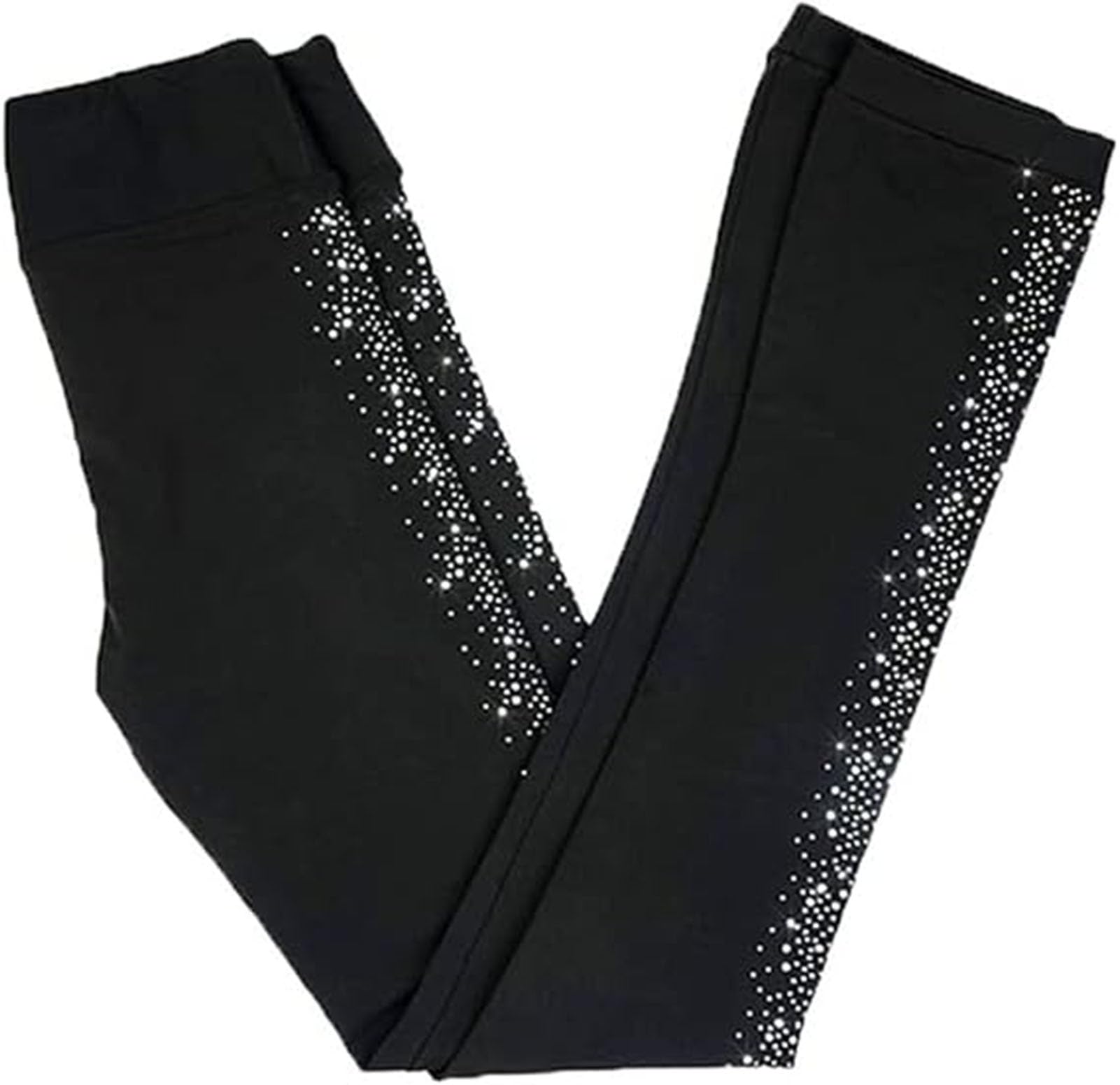 Pantalon de Patinage Artistique Pantalon Patinage Pantalons D'entraînement De Patinage Artistique pour Femmes Collants Chauds De Qualité Leggings De Patinage