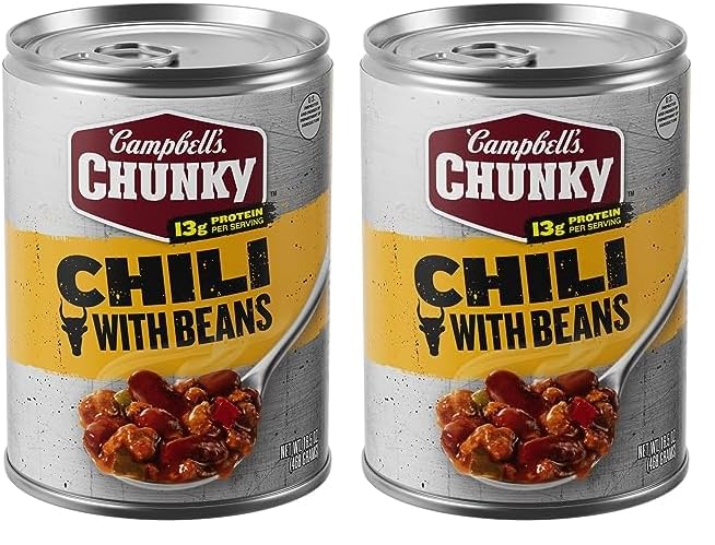 Campbell’s Chunky Chili With Beans, 16.5 oz Can (Pack of 2)