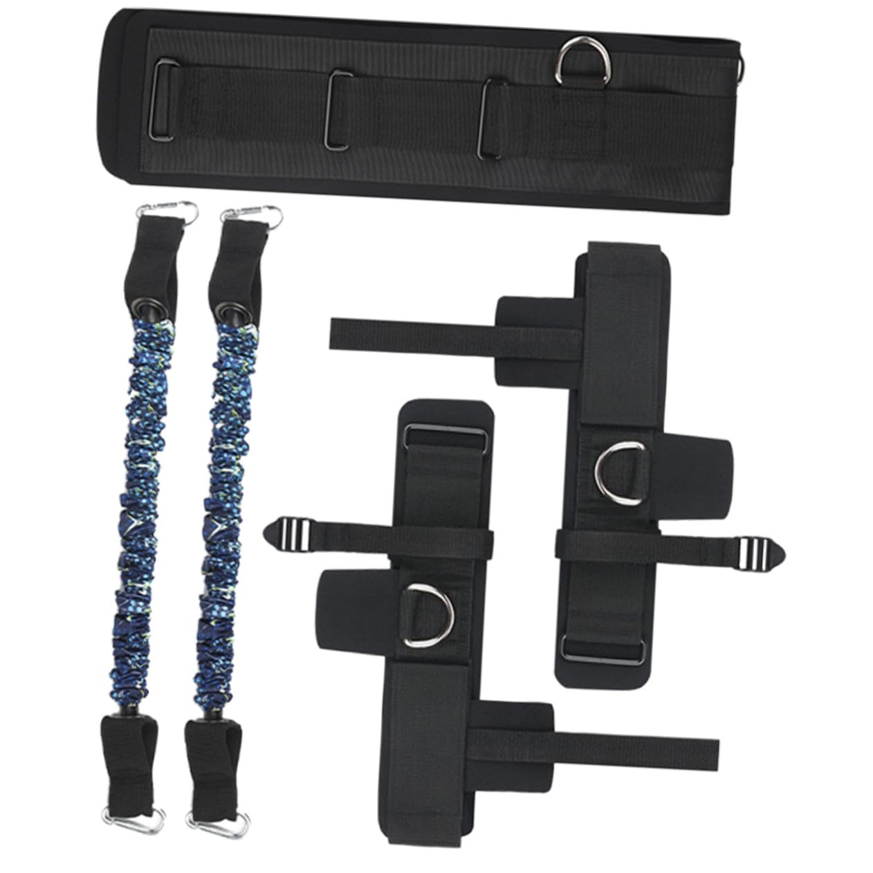 Banda de Resistencia para Piernas y Tobillos Kit de Bandas de Cintura Reutilizables Equipo de Entrenamiento Casa para Fitness y Fortalecer Las Piernas