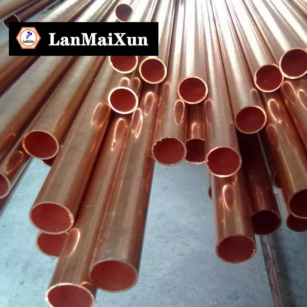 1Kupfer φ50mm×1.5mm×500mm Hohles Kupferrohr, hartes Kupfergerades Rohr