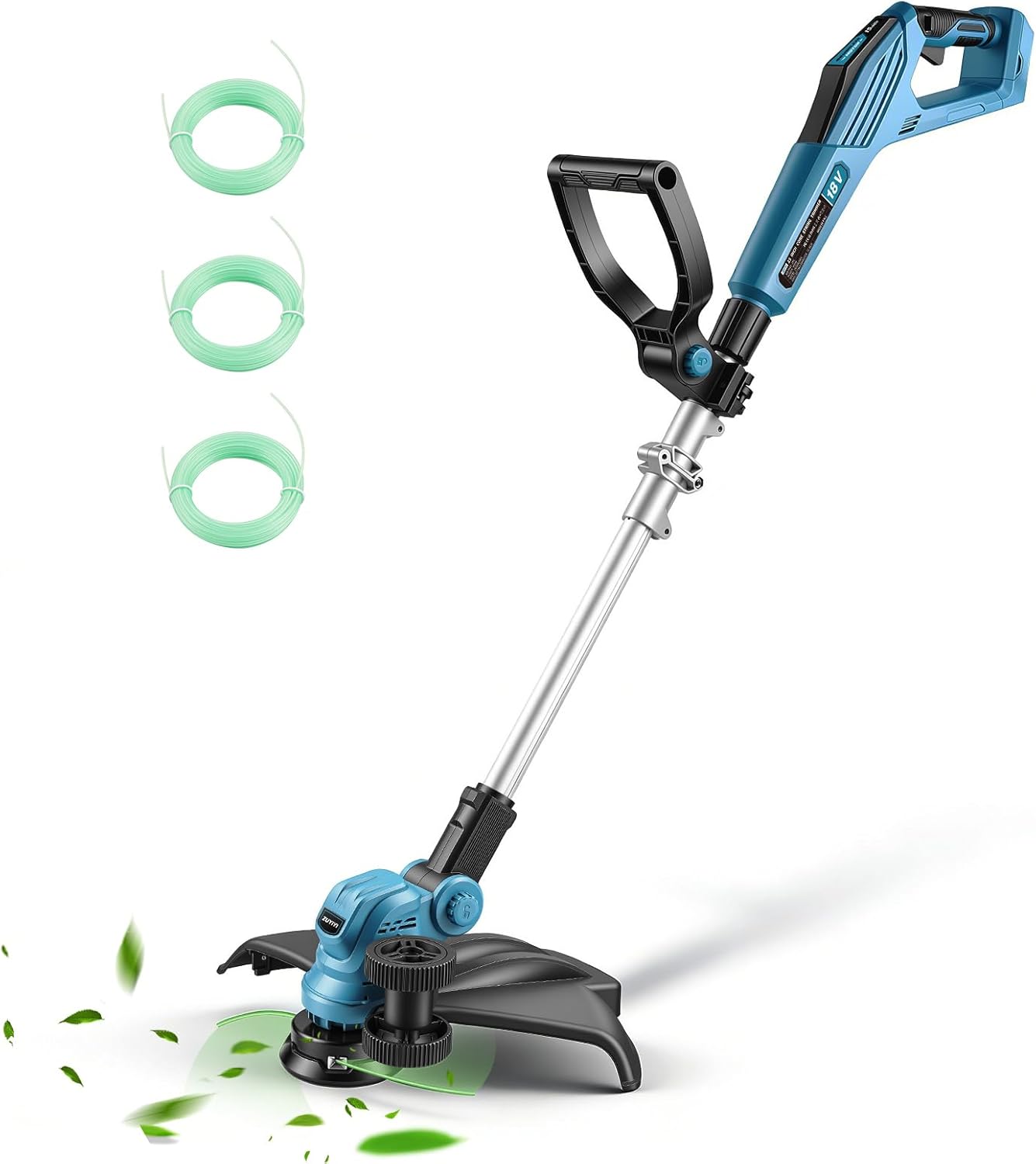 15" Cordless String Trimmer & Lawn Edger for Makita 18V Battery(NOT Included), Electric Weed Wacker Auto Line Feed, Sidewalk Edger Weed Eater for Landscaping, Lawn with 4 Line Spools