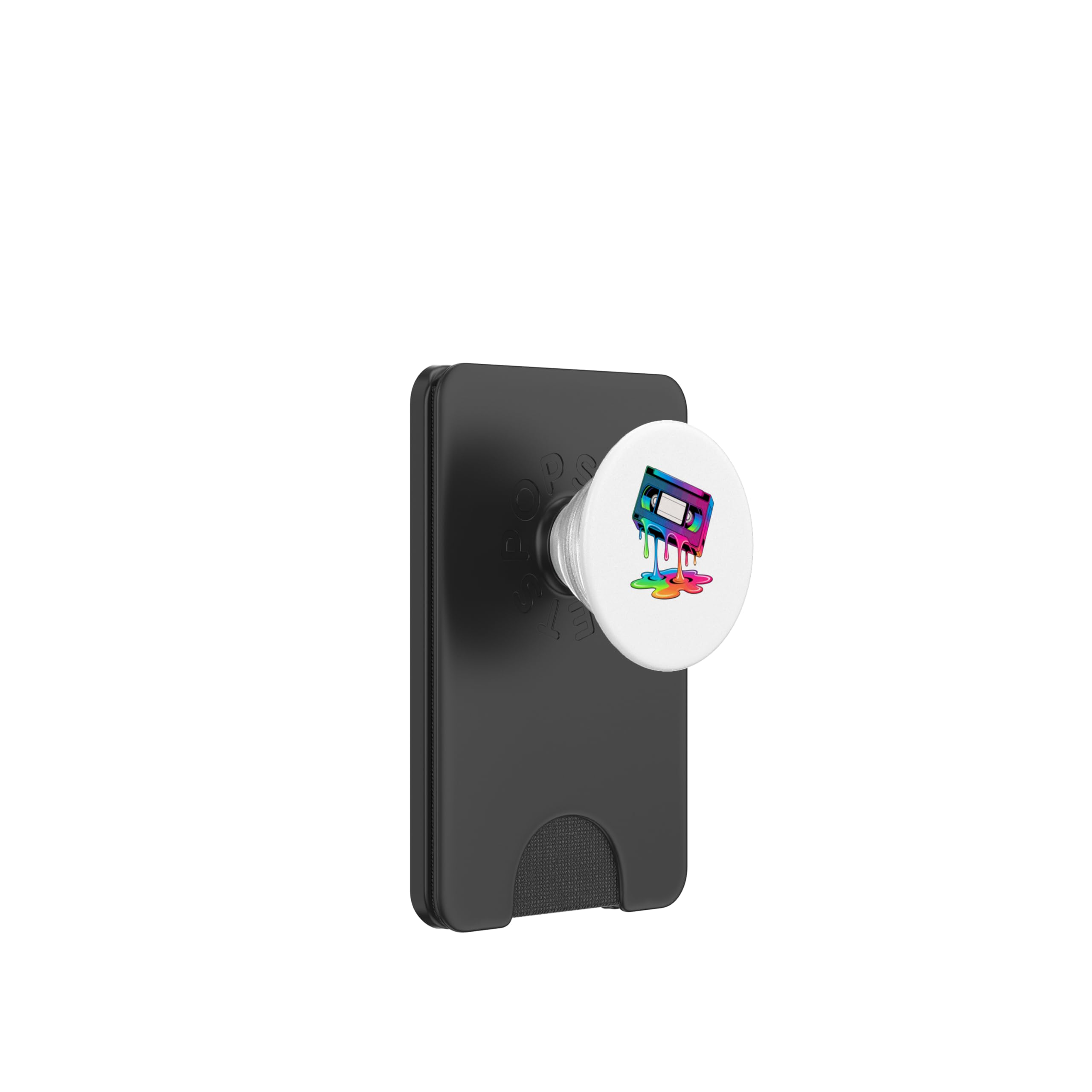 Dripping Paint Art Cassette Player Music Tape Recorder PopSockets PopWallet for MagSafe