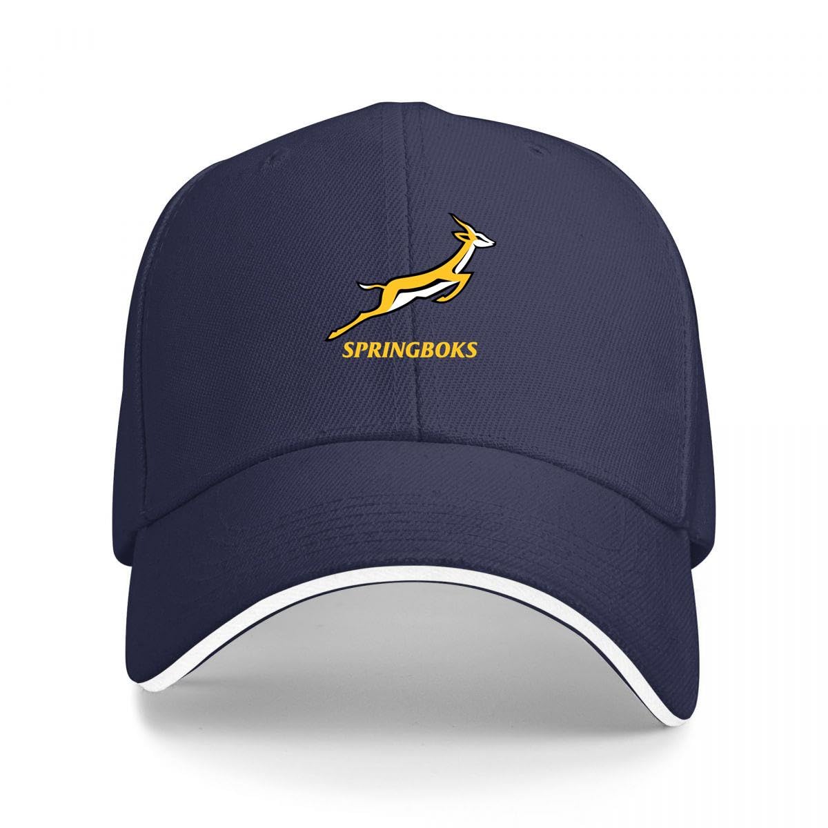 Kunbeqas Unisex Baseball Cap South Africa National Rugby Union Summer Cotton Golf Cap Men Adjustable Baseball Caps Navy Blue