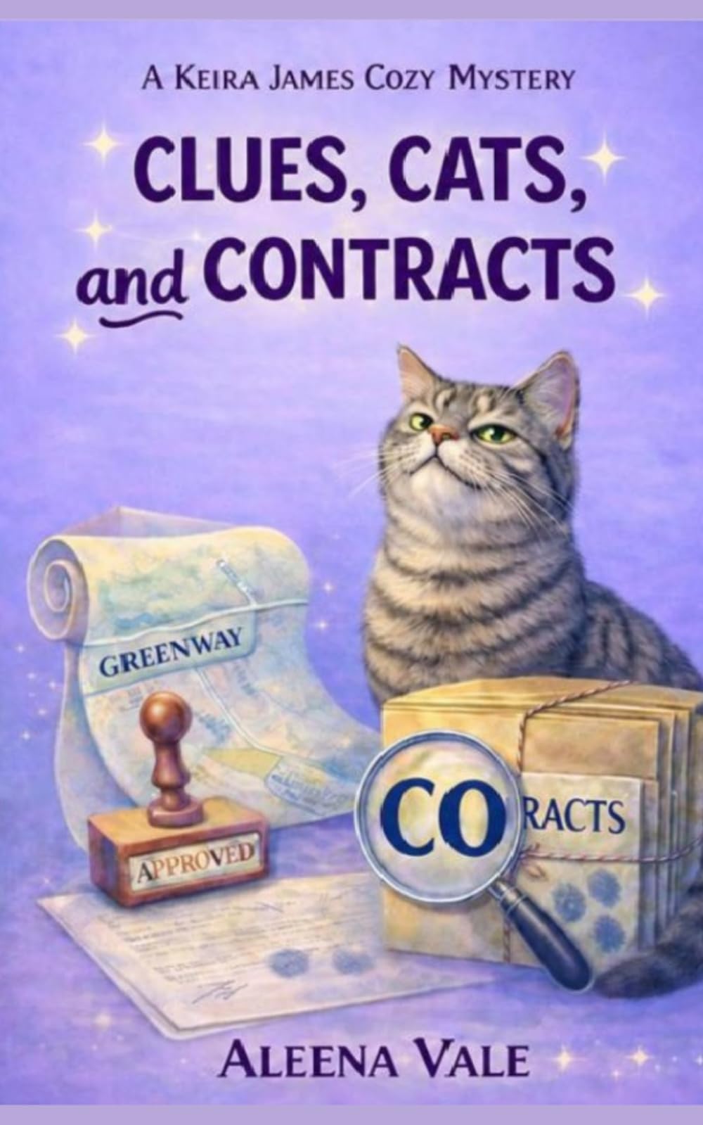 Clues, Cats, and Contracts: A Delightfully Twisty Cozy Mystery (A Keira James Cozy Mystery)