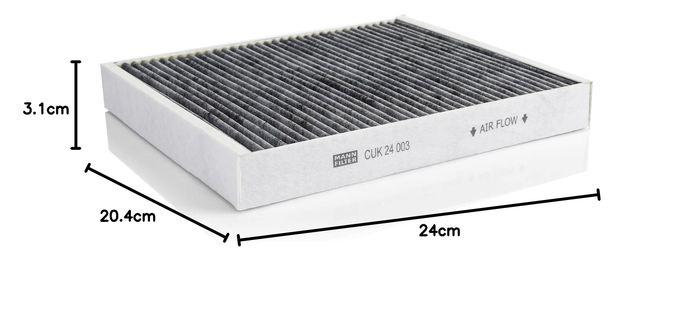 MANN-FILTER CUK 24 003 Filtr powietrza kabinowego - SAMOCHODY OSOBOWE + DOSTAWCZE