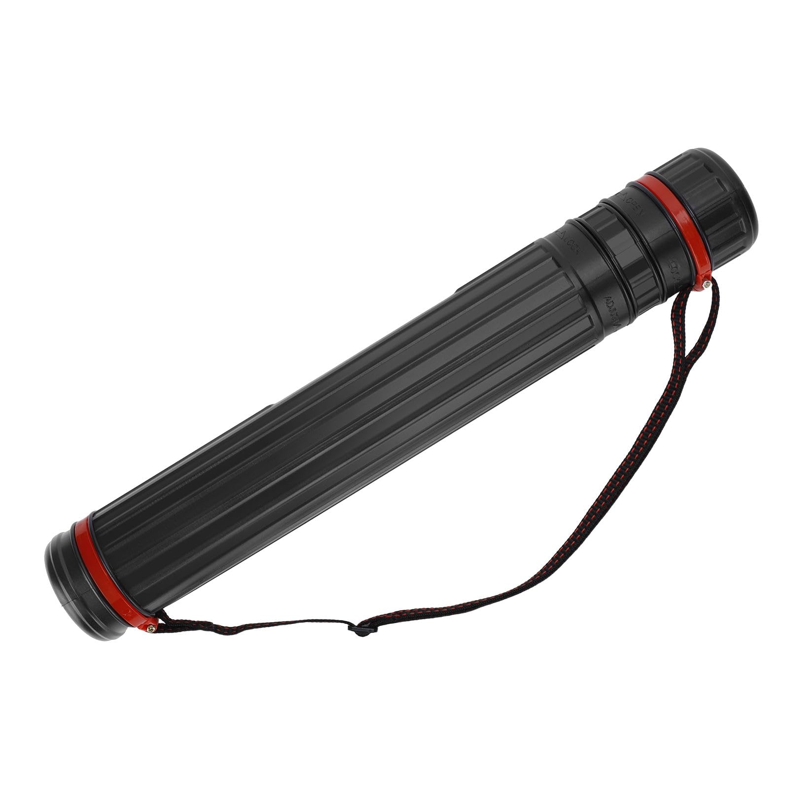 DEWEL Teleskop Posterrolle A1, Transportrolle Zeichenrolle, 45–75cm, Köcher für Bilder Poster und Flipchart Papier, Länge und Tragegurt verstellbar, Kunststoff(1 Stück)