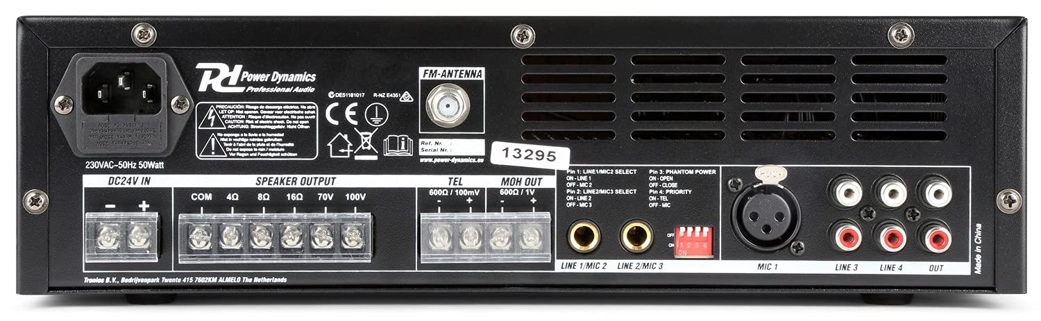 Impianto Audio Filodiffusione 8 Altoparlanti Parete Bluetooth 100Mt Cavo Microfono Casse Bianche