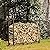 Elevon Firewood Rack Stand 4Ft. Heavy Duty Logs Holder for Outdoor Indoor Fireplace Metal Wood Pile Storage Stacker Organizer