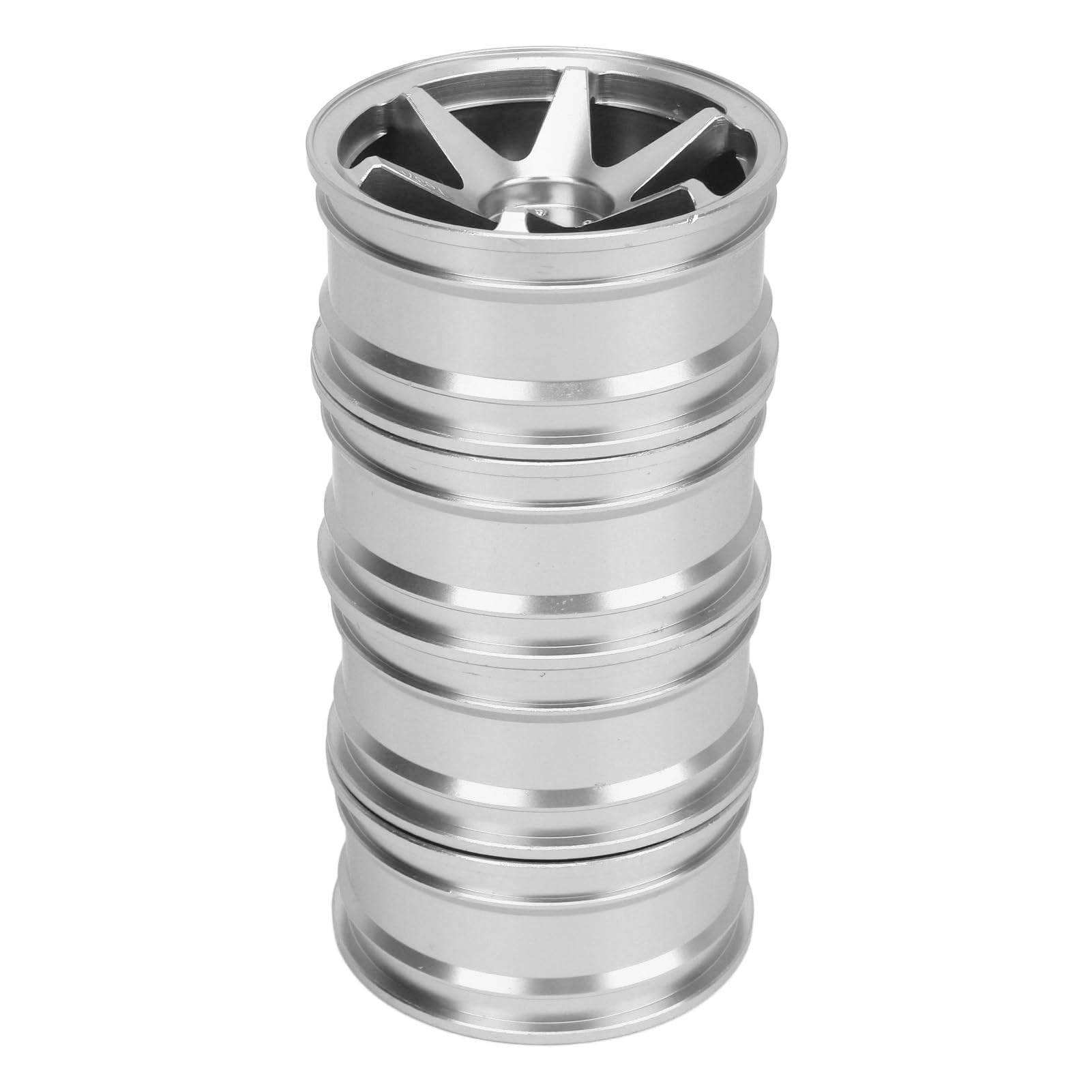 RC Wheel Hub Aluminium CNC CNC Maszyna wielokrotnego użytku 1/10 RC Koło samochodowe dla Traxxas HPI Kyosho HSP i inne modele samochodów 1/10 RC 4PCS (Srebrny)