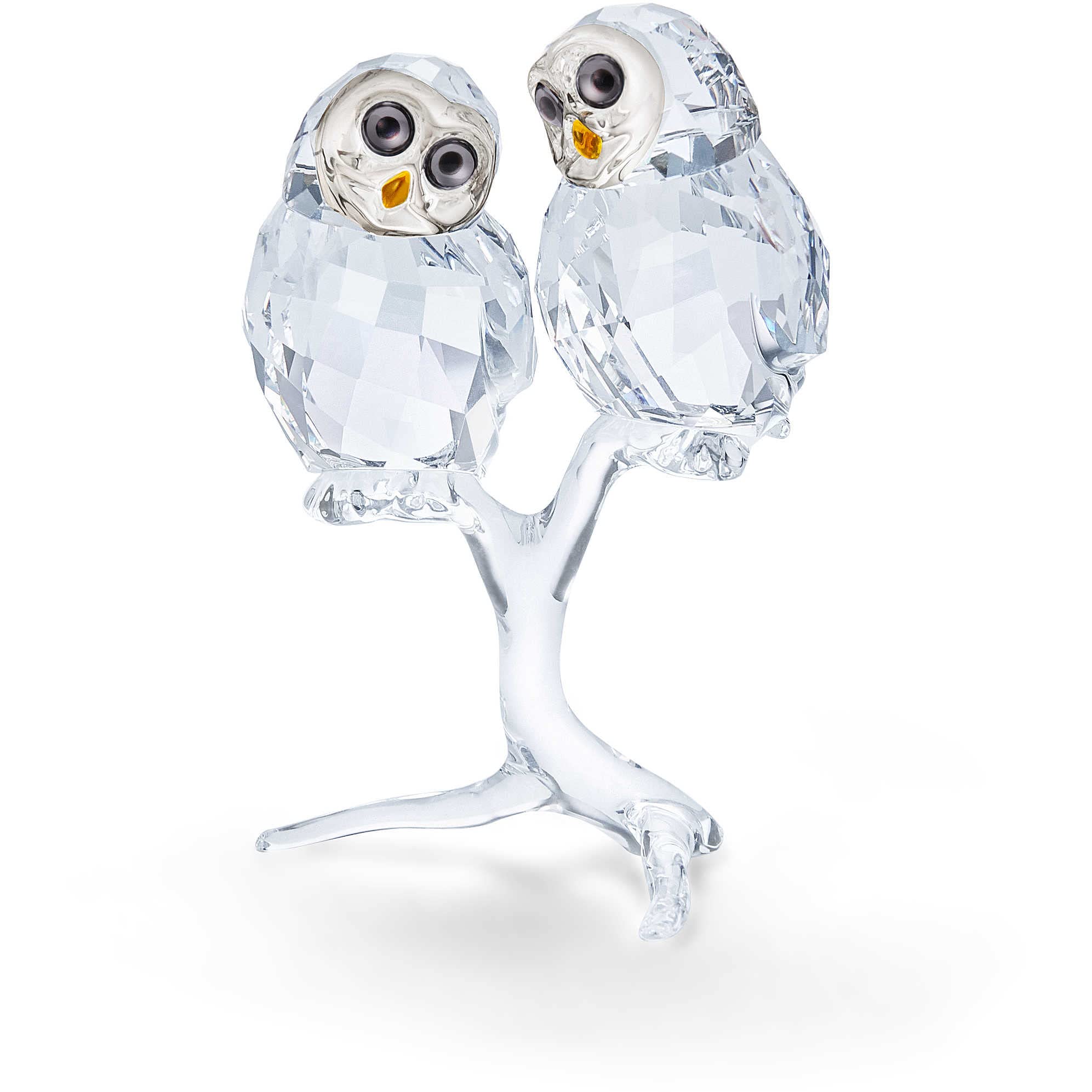 Swarovski Para sów, kryształ, wielokolorowa, 7,5 cm