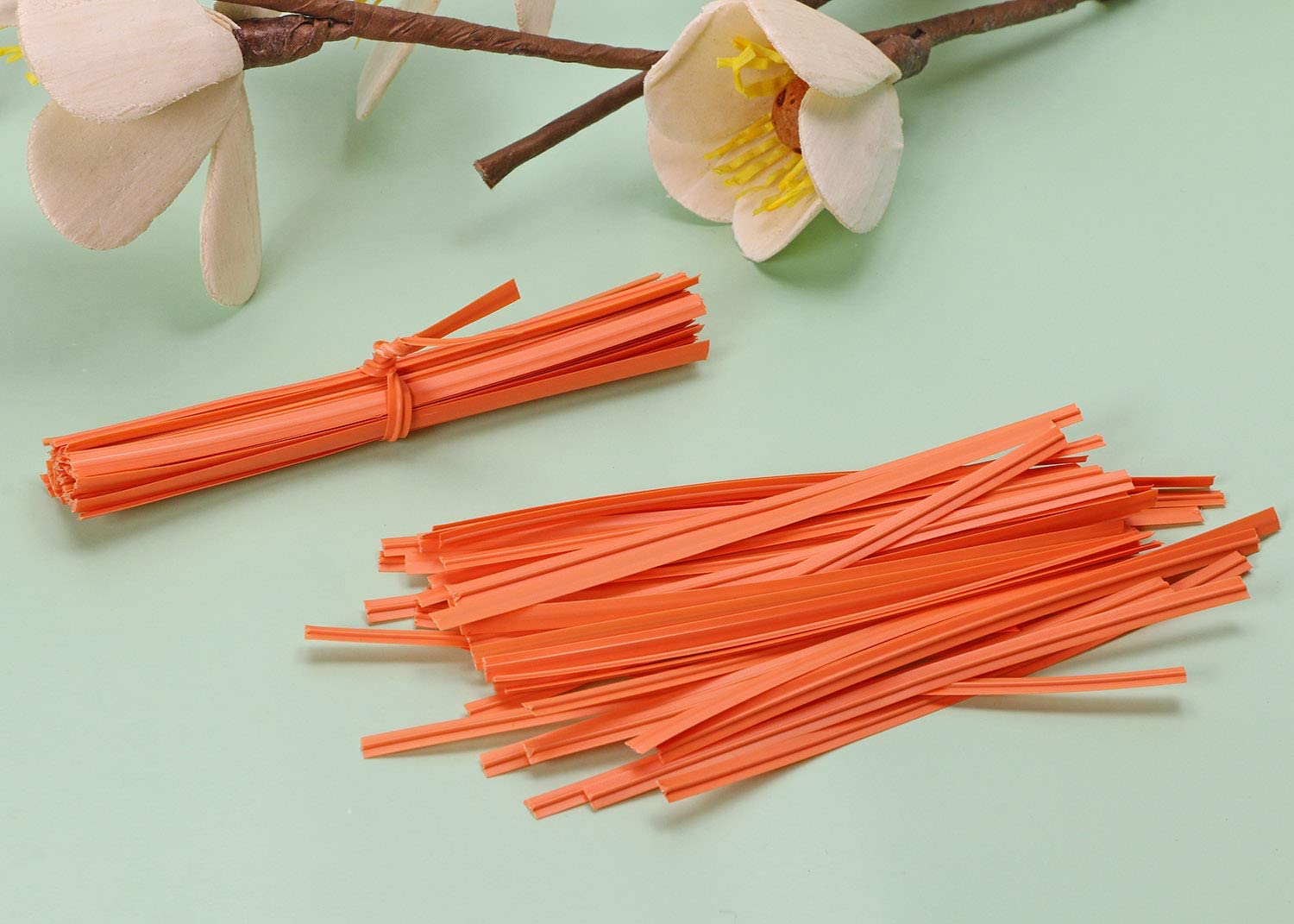 500 Fascette In Carta Kraft 10 Cm – Rosse E Rosa – Riutilizzabili Per Pane, Torte, Caramelle E Sacchetti - 2