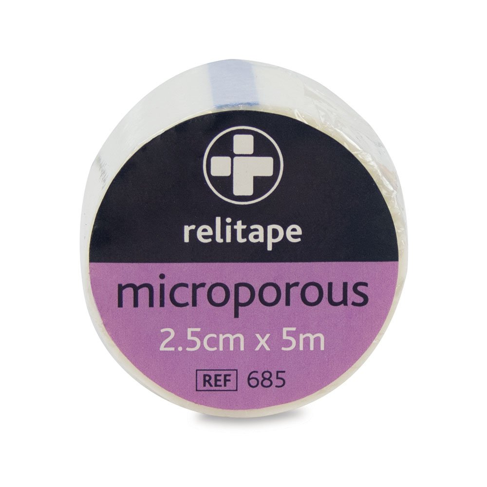 Reliance Medical Relitape Microporous Tape 2.5cmx5m Pack of 12 685