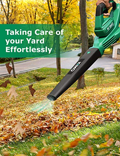 Cordless Leaf Blower - 200 CFM 150 MPH Battery-Operated Blower for Blowing Leaves, Snow Debris and Dust, 20V Electric Leaf Blower with Battery and Charger for Yard, Work Around The House