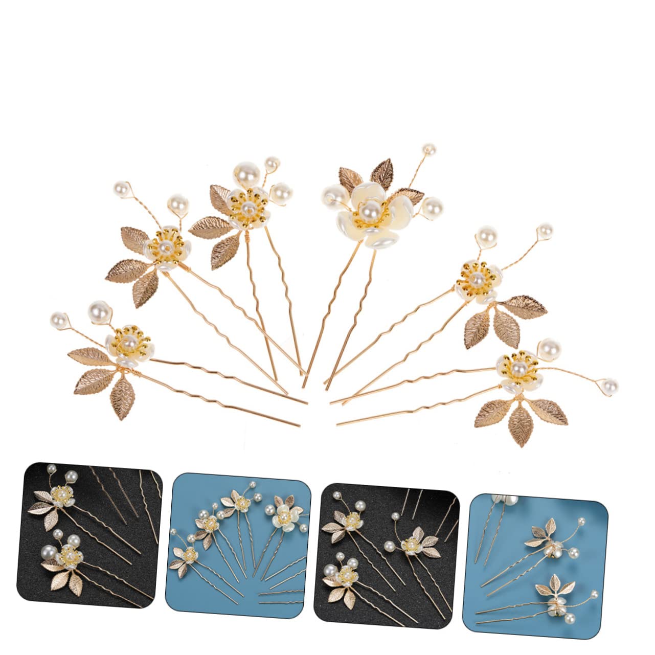 MAGICLULU 30 Piezas Horquilla hair clips orquillas pasador de pelo nupcial tocado de boda para novia pasadores de pelo tiara palo de pelo nupcial accesorio para el cabello de boda coreano