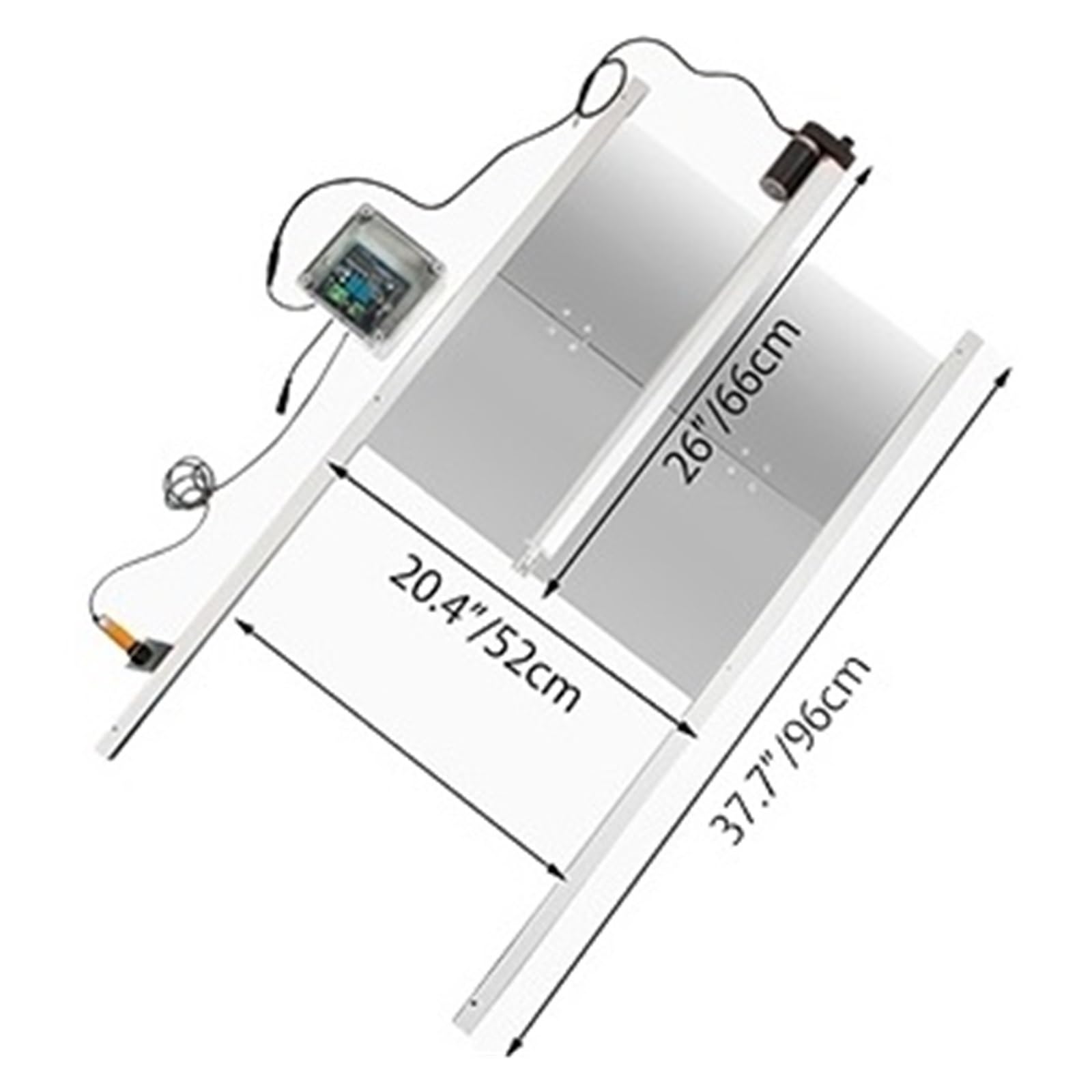 Kit Di Apertura Automatica Della Porta For Pollaio Con Controllo Temporizzazione, Del Cane Degli Animali Domestici Pollo Fattoria Sicuro E Affidabile(20.4Wx37.7W in)