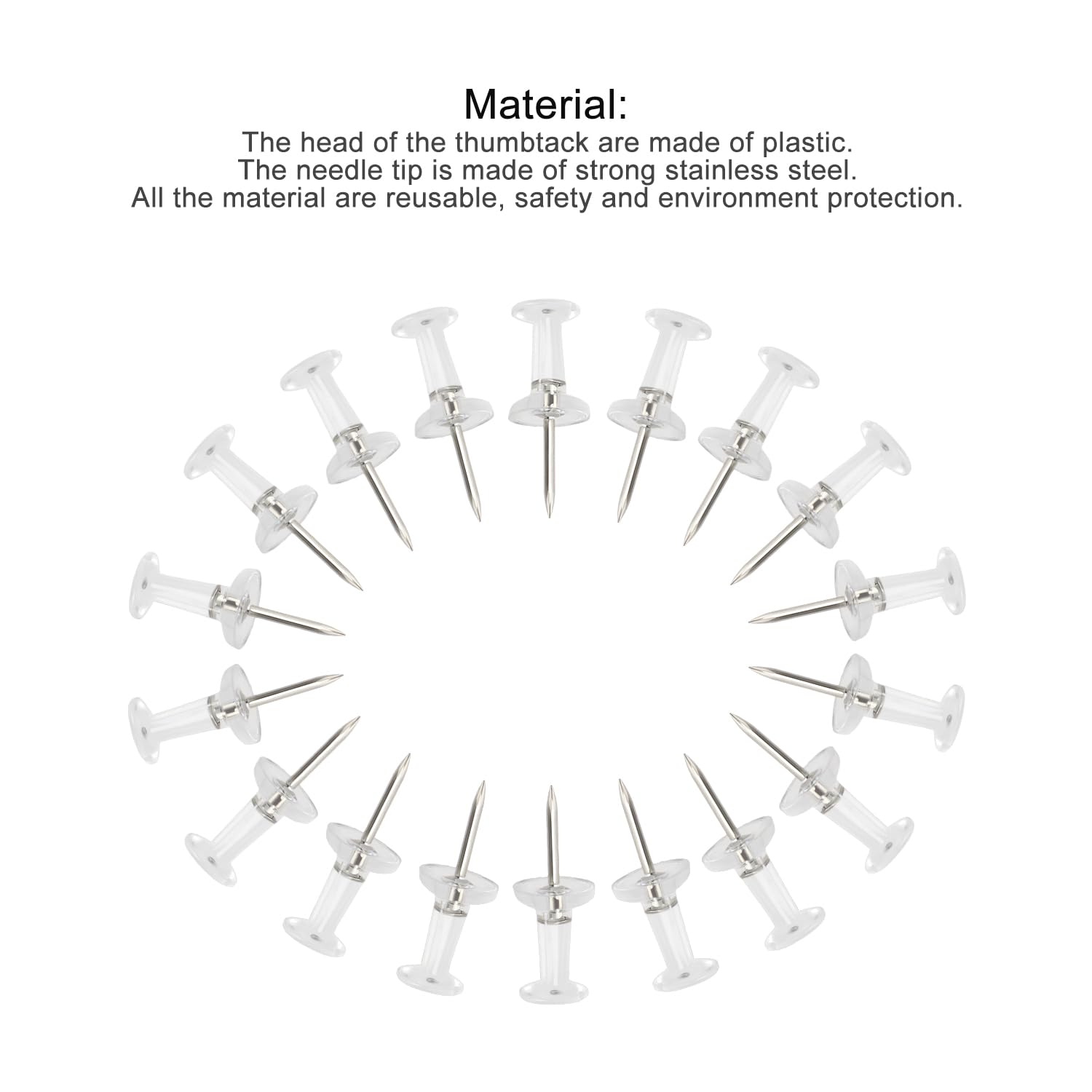 600 Puntine Da Mappa Colorate - Testa Rotonda In Plastica, Per Lavagne, Mappe Del Mondo, Viaggi - Foto 12