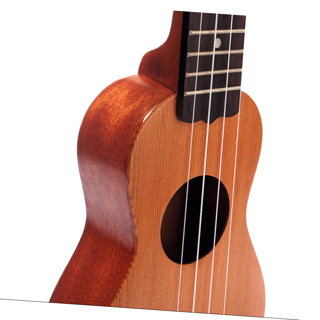 4 Corde Ukulele Soprano e Sapele con Tastiera Palissandro Strumento Corde Compatto e Leggero per Insegnare AI Suono e Design Mini per Principianti e Professionisti