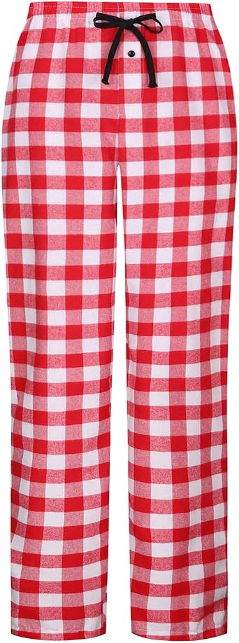 Flannel Pajamas Bottoms Buffalo Plaid 