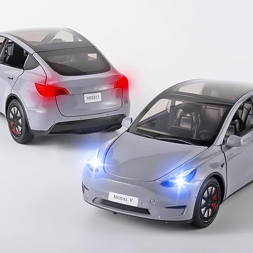 Miniatura 10 de Coches de juguete Y 124 de aleación de zinc fundido a presión, modelo de juguete con luz y música, adecuado para niños de 3 años en adelante como