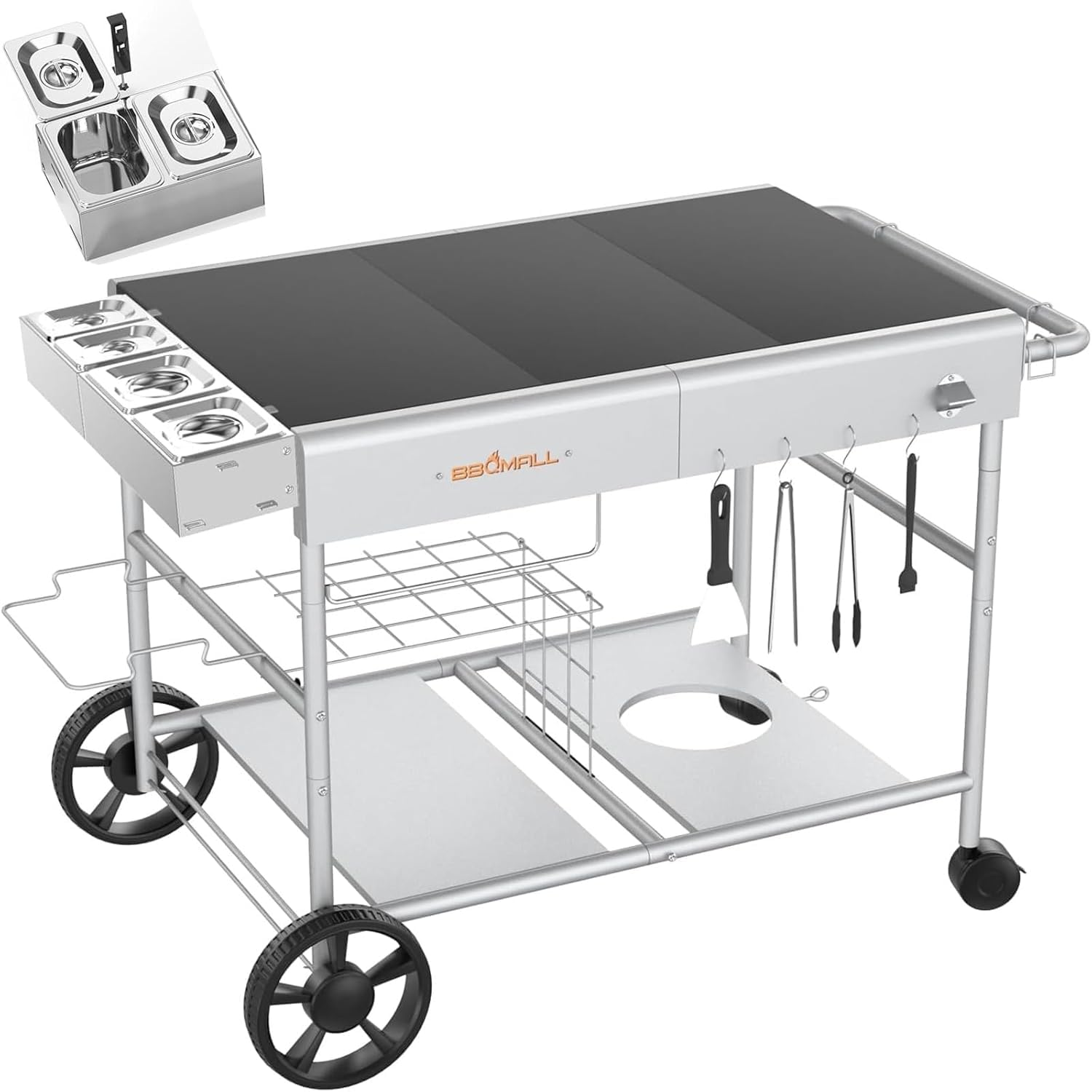 Amazon.com : Pizza Oven Cart Table and Topping Station for Ooni