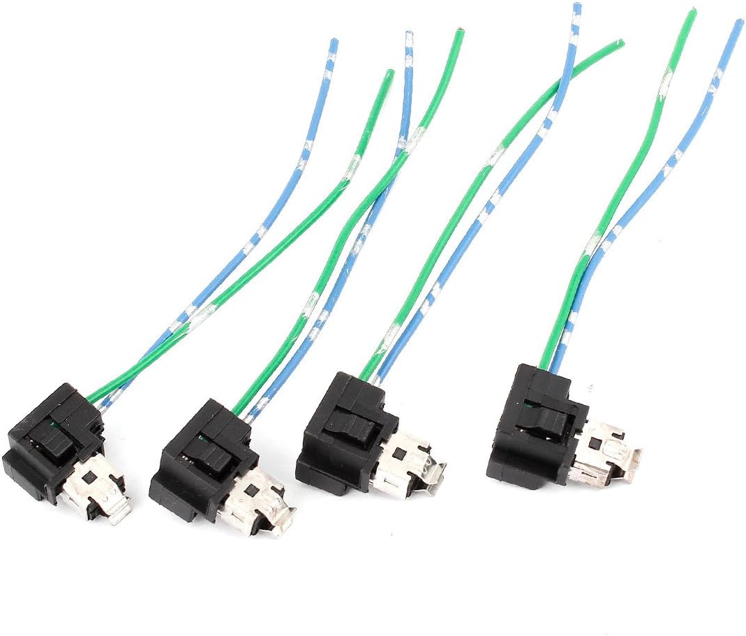 uxcell 4pcs Waterproof H1 Headlight Lamp Bulb Socket Wiring