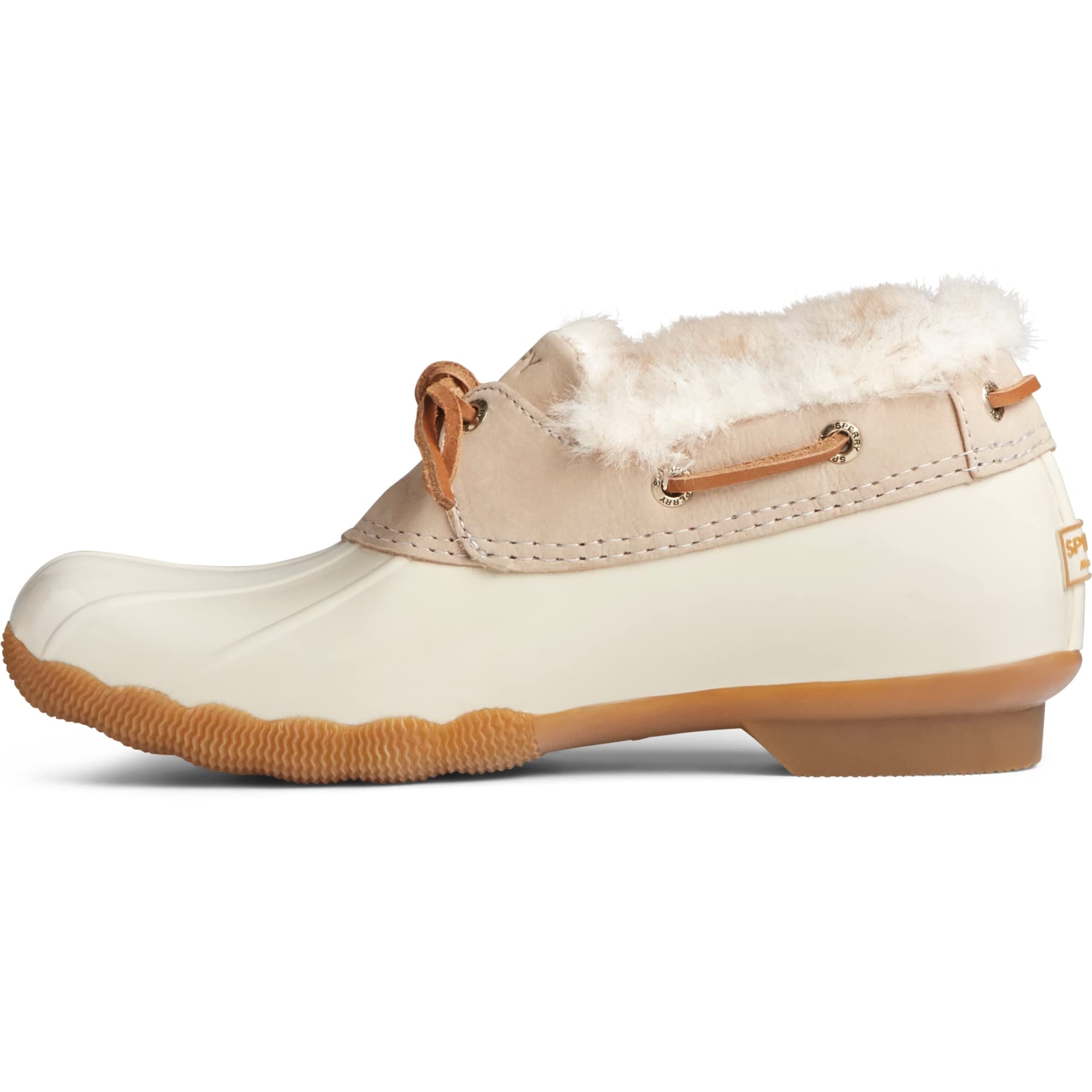 Sperry Womens Saltwater 1-Eye Cozy Rain Boot, Ivory, 6 | eBay
