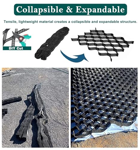 Géogrille de stabilisation de gravier pour mur de soutènement et pente