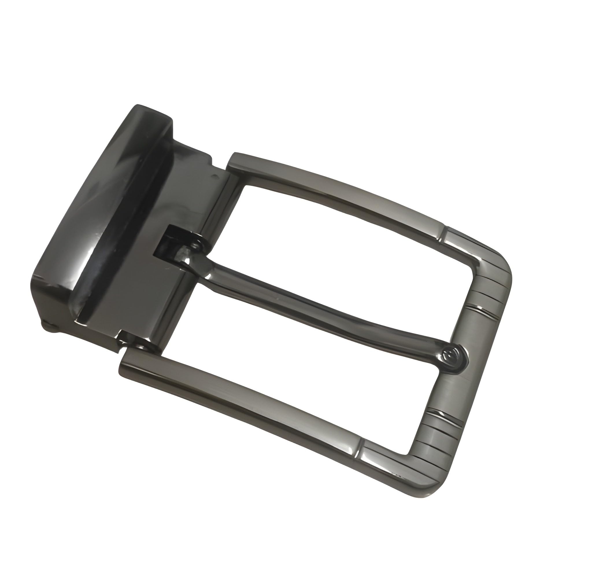 Men's Classic Metal Reversible Belt Buckle, 35 mm width, Style, Silver, Formal Casual Everyday wear