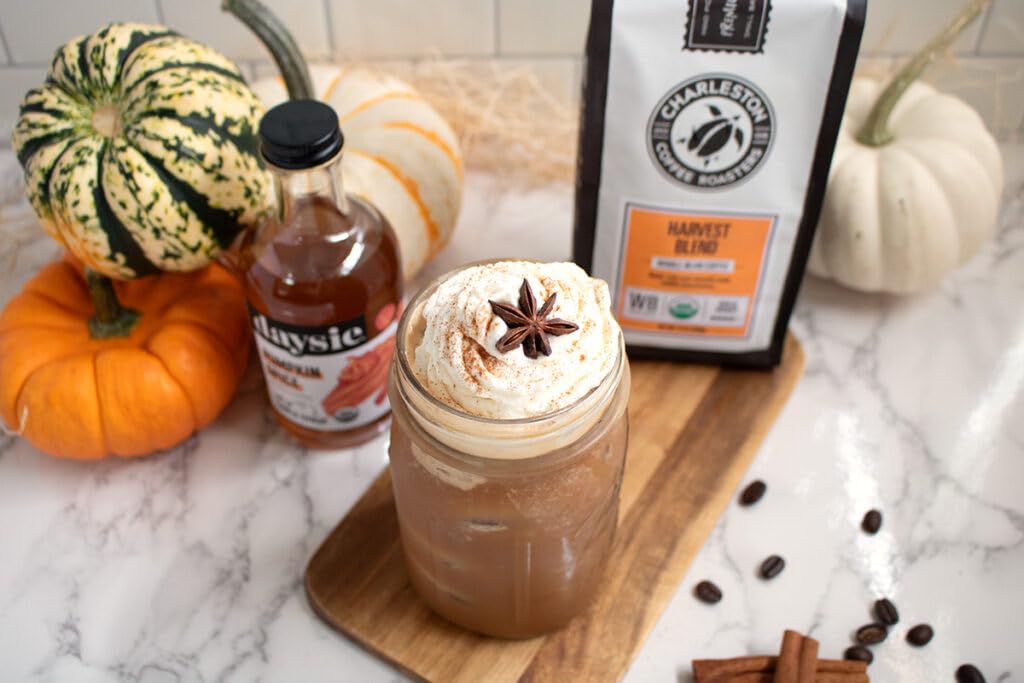 Charleston Coffee Roasters | Specialty Organic Whole Bean Coffee | Hand Picked, Premium Slow Roast (Harvest Blend) 12oz