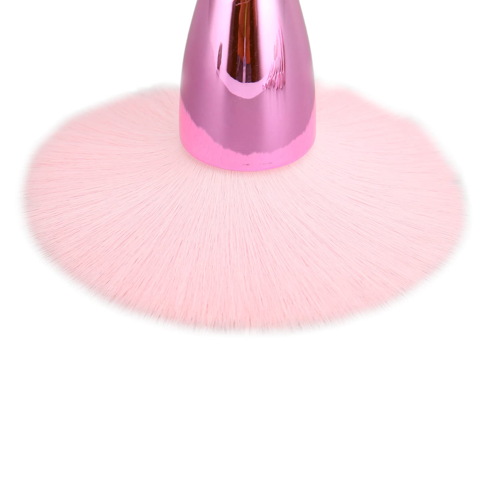 Set di 10 pennelli per trucco, setole morbide, impugnatura comoda, pennello per evidenziatore ombretto in polvere, rosa per uso professionale e trucco quotidiano realizzato in ABS