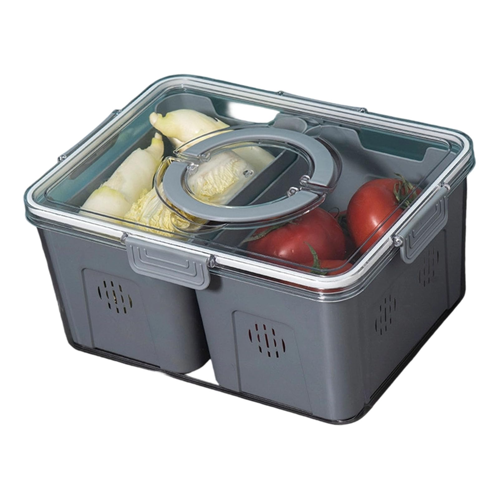 hogtnd Easy maintenance, divided food storage box, PET PP construction for various culinary needs, kitchen box