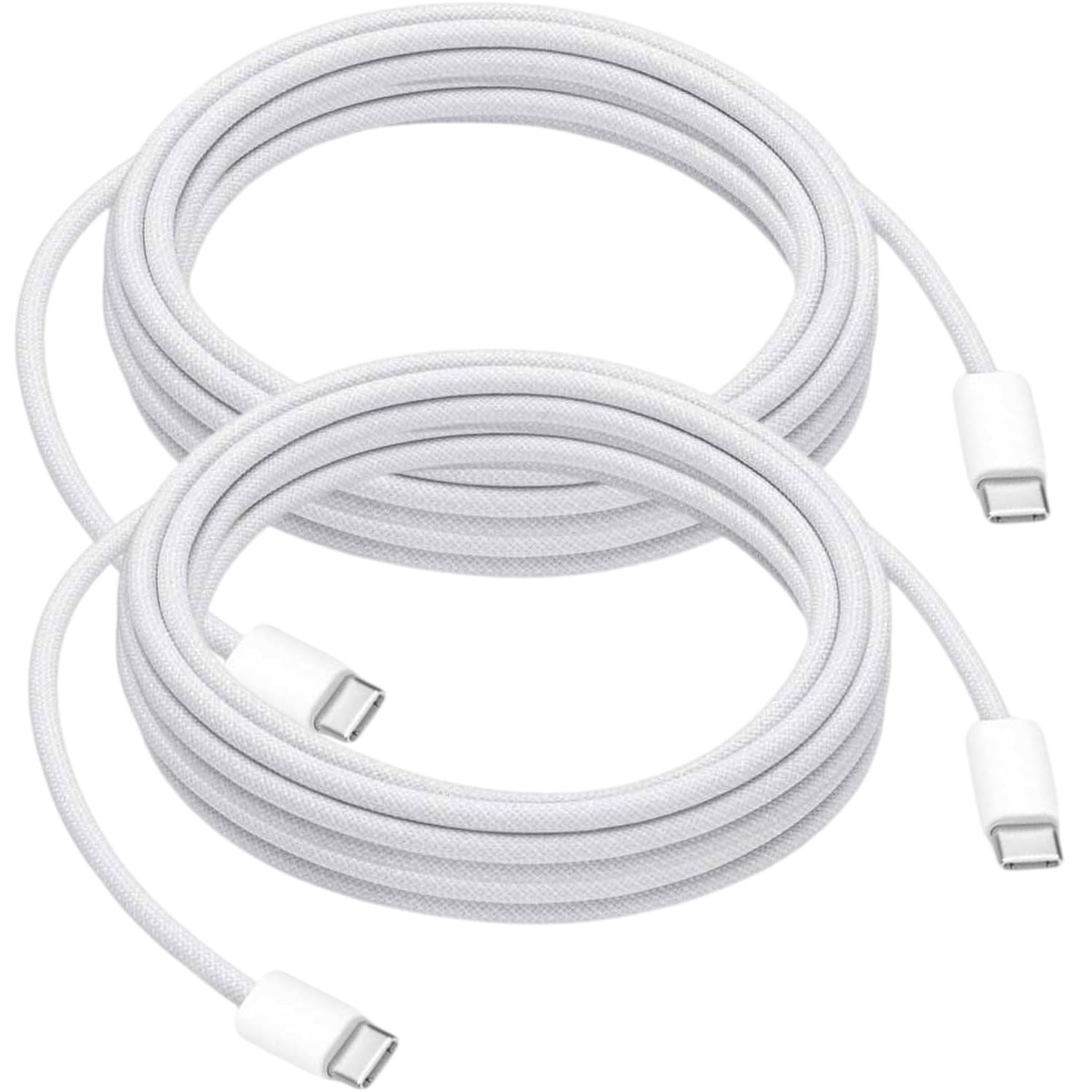 Cable USB C a USB C de 10 pies de largo compatible con iPhone 17/16/15, 17 16 15 Pro Max, Plus, 16E, 17Air Carplay, AirPods 4, AirPods Pro (2ª/3ª generación), cable de carga de coche tejido, 2