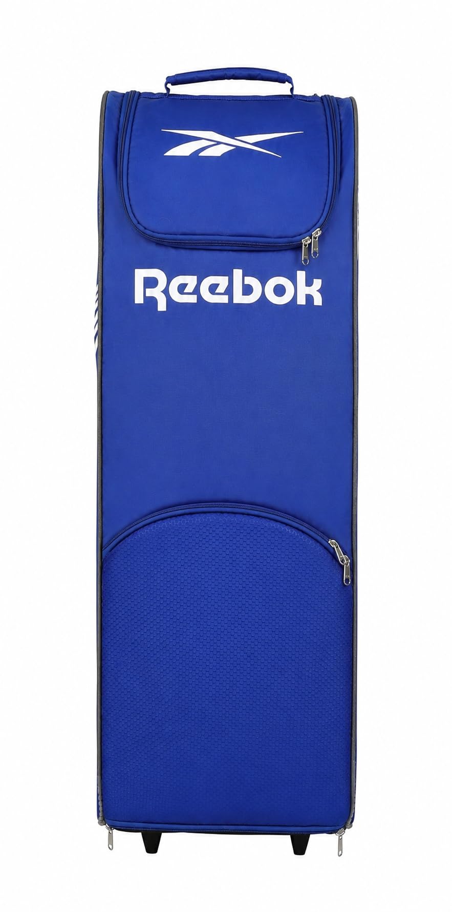 Reebok Blast Rolling Cricket Kit Bag with Wheels | Premium Cricket Trolley Bag | Large Cricket Equipment Storage Bag with Padded Shoulder Straps, Heavy Duty Zippers & Water Resistant Fabric | Blue-image-45