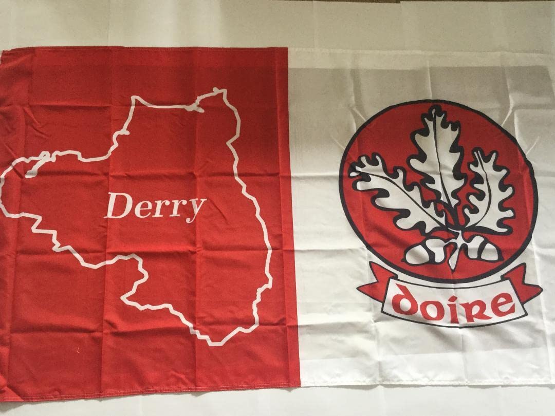 DERRY Official GAA All Ireland County map design large flag 152cm x 91cm