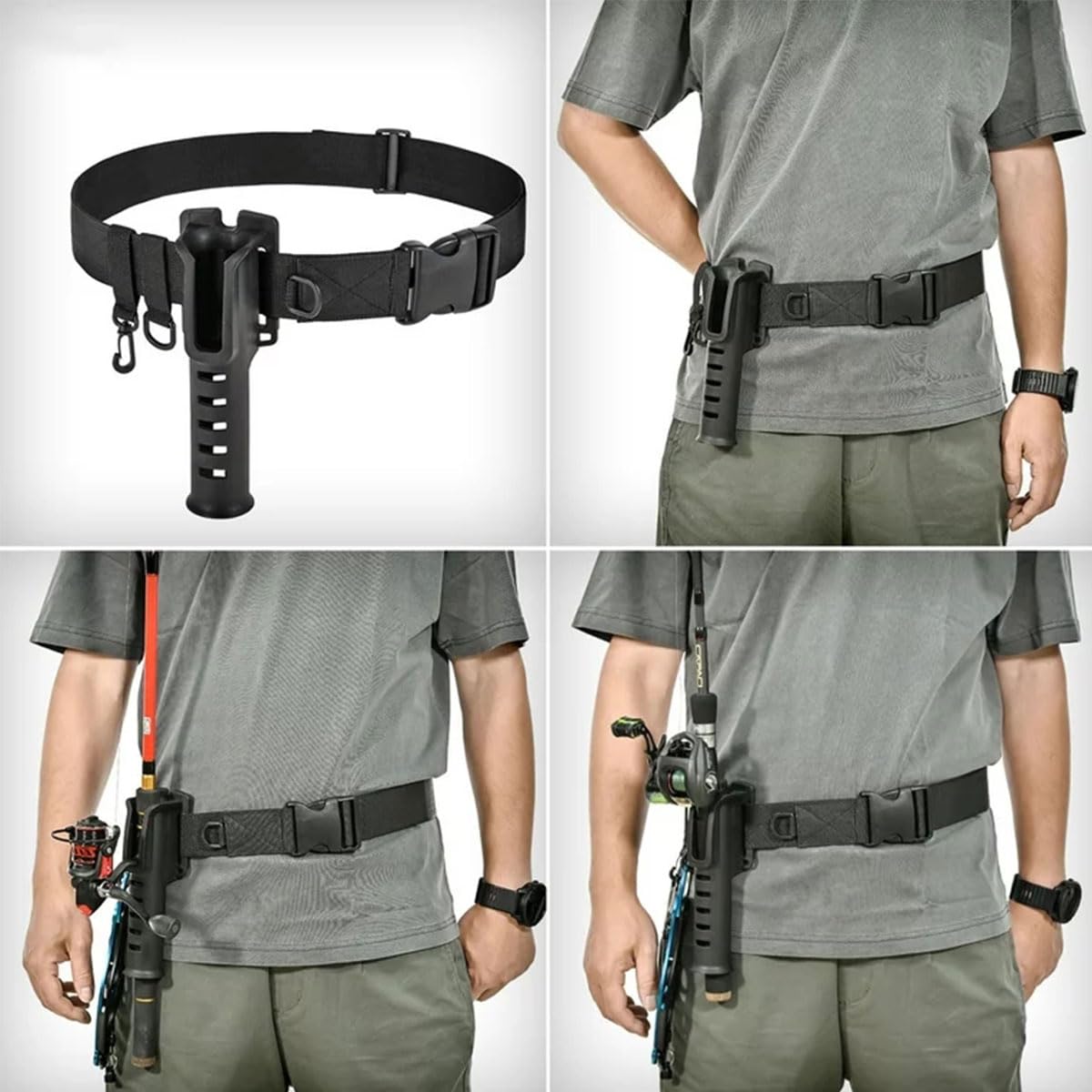 Ceinture De Combat De Pêche Réglable – Cardan Support Canne – Taille Large – Homme – NEUF