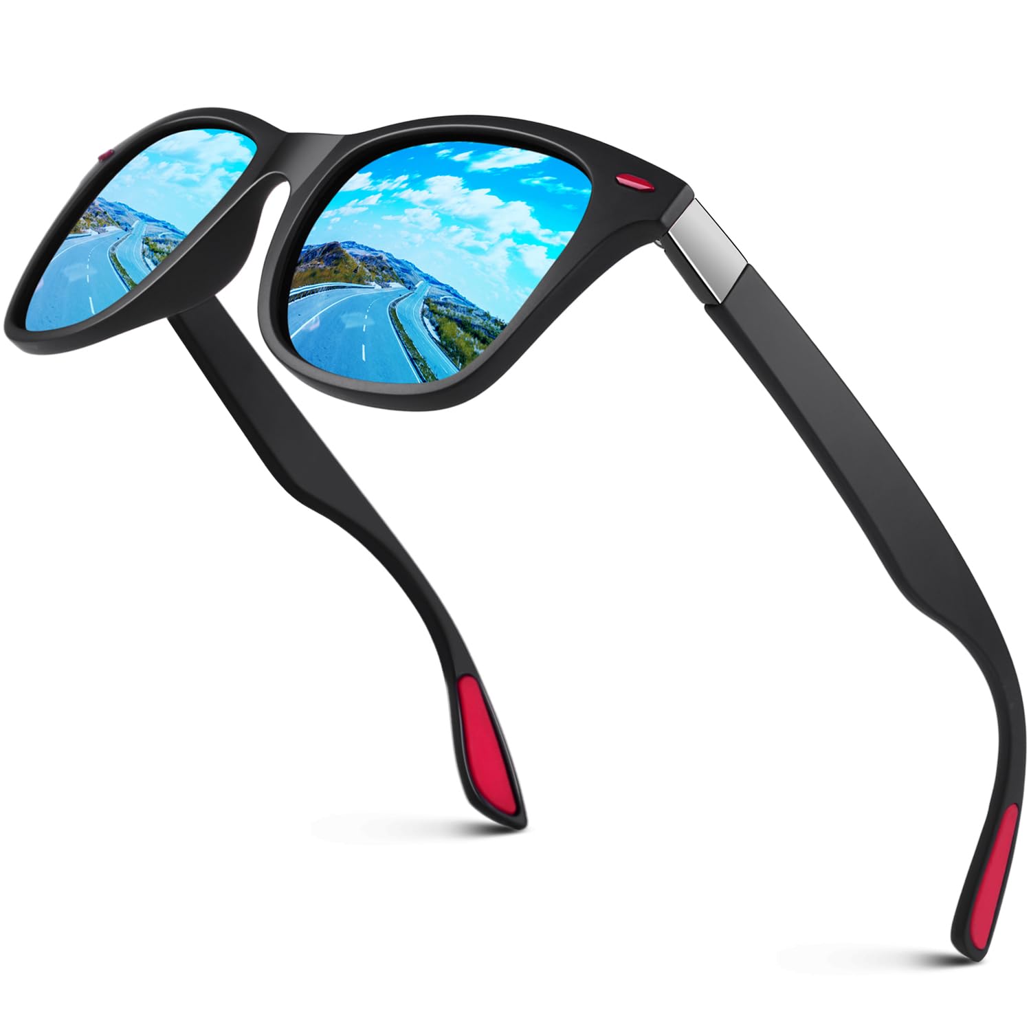 GQUEEN Polarized Sunglasses Men Womens,Flexible TR90 Frame,for Driving Fishing Cycling Hiking Golf Sports UV400 Protection