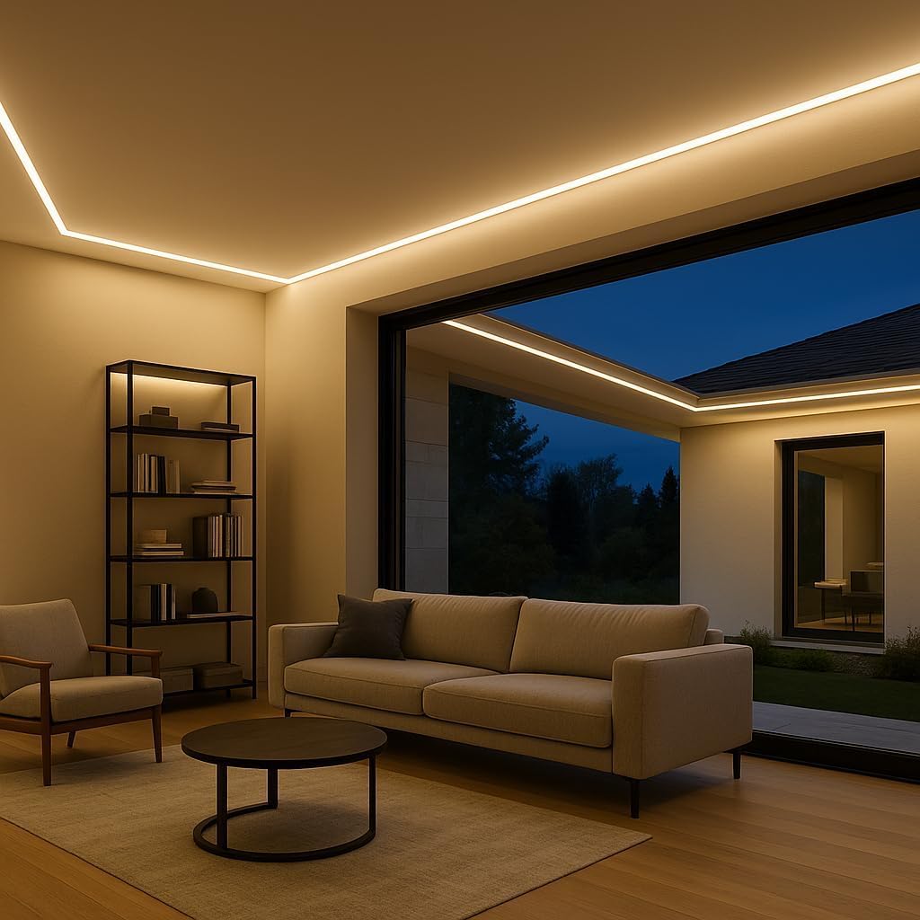Profil aluminiowy do taśm LED, 2 m x 15 sztuk, 30 m, z matową pokrywą, wymiary 28 mm x 13,8 mm (otwór 64,2 mm), obsługuje taśmy LED o szerokości nieprzekraczającej 20,2 mm SP44