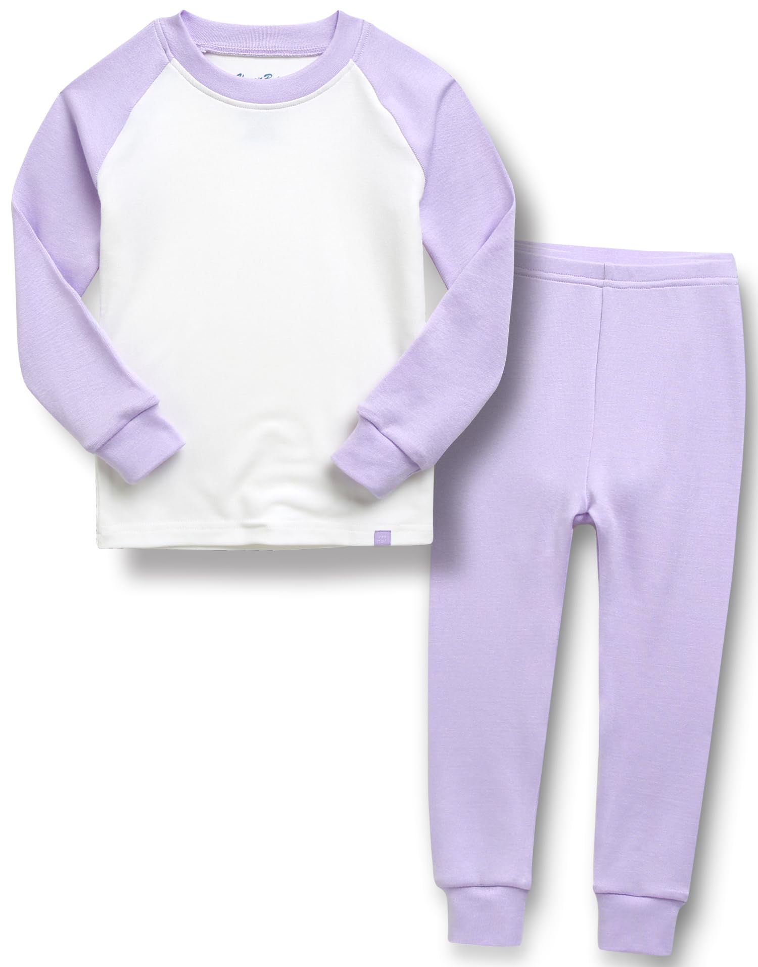 VAENAIT 6M-12Y Toddler Toddler Kids Toddler Girls Boys Soft Comfy Modal Tencel Solid Raglan Sleepwear Pajamas Pjs 2pcs Set