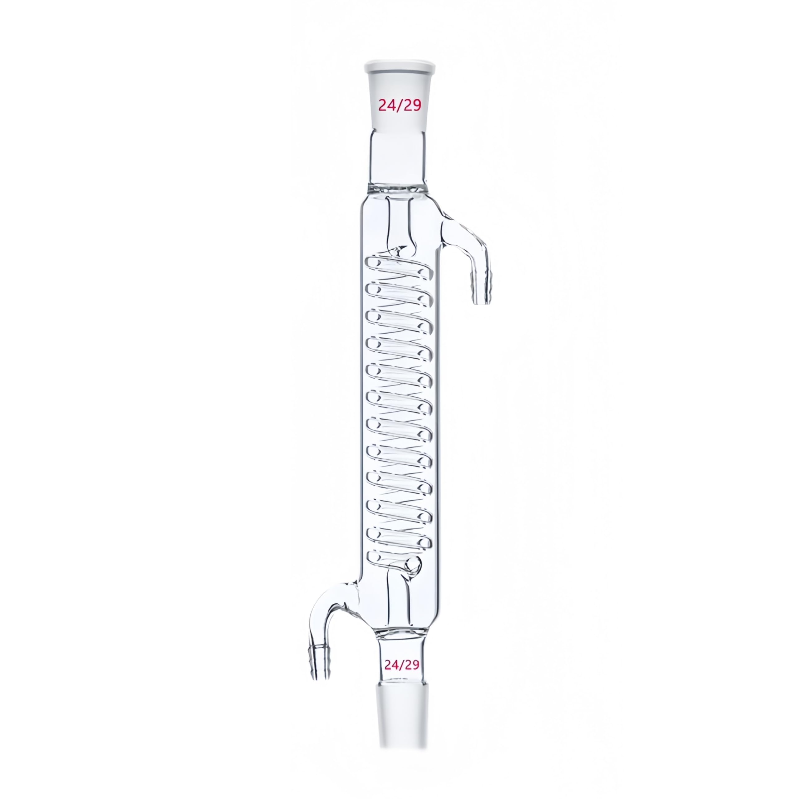 VIDOO Chłodnica Grahama ze Szkła Borokrzemowego 3.3, Spiralna Chłodnica Laboratoryjna do Destylacji i Refluksu, 29/32 1000mm
