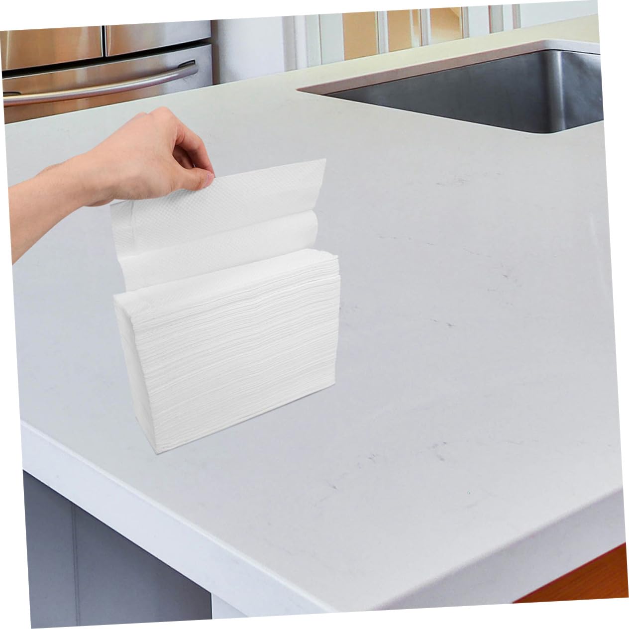 Asciugamani di Carta Monouso 2 Confezioni Bianco per Uso Sanitario | Tessuto Morbido e Altamente Assorbente, Bagno e Locale, Formato Pratico per Servizio Ospiti