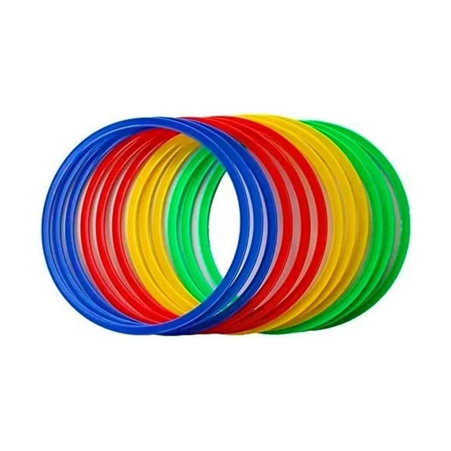 Cannon Lot de 12 anneaux d'entraînement de sport de 50 cm – Anneaux flexibles pour football, athlétisme, éducation physique et jeux pour enfants