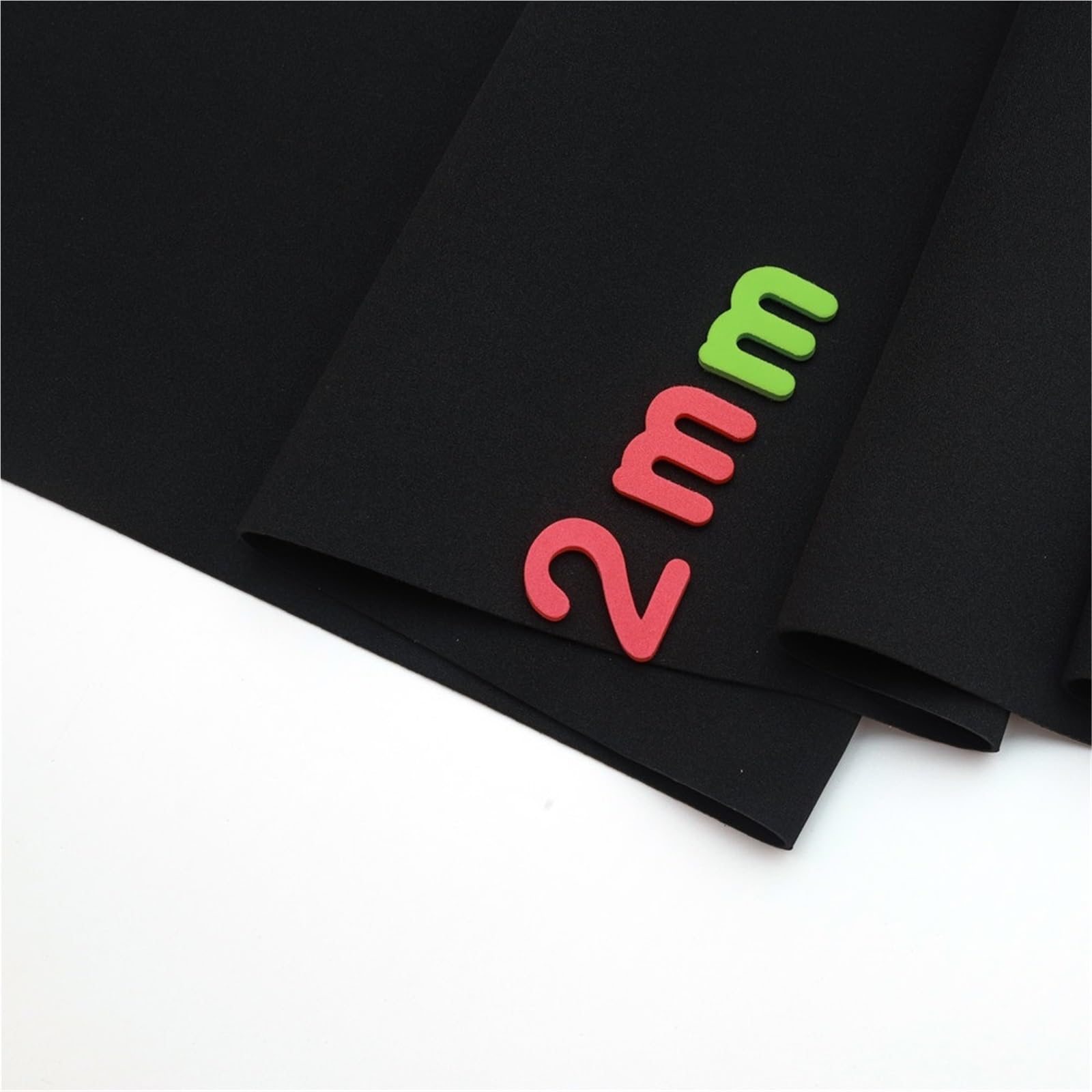 Tessuto da cucito in neoprene elasticizzato nero da 2 mm | For borse Materiale da immersione impermeabile antivento(45cm x70cm)