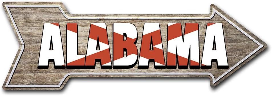 SignMission Decal Art Alabama Decal Indoor/Outdoor Decor 24 Direction Sticker Vinyl Wall Decals