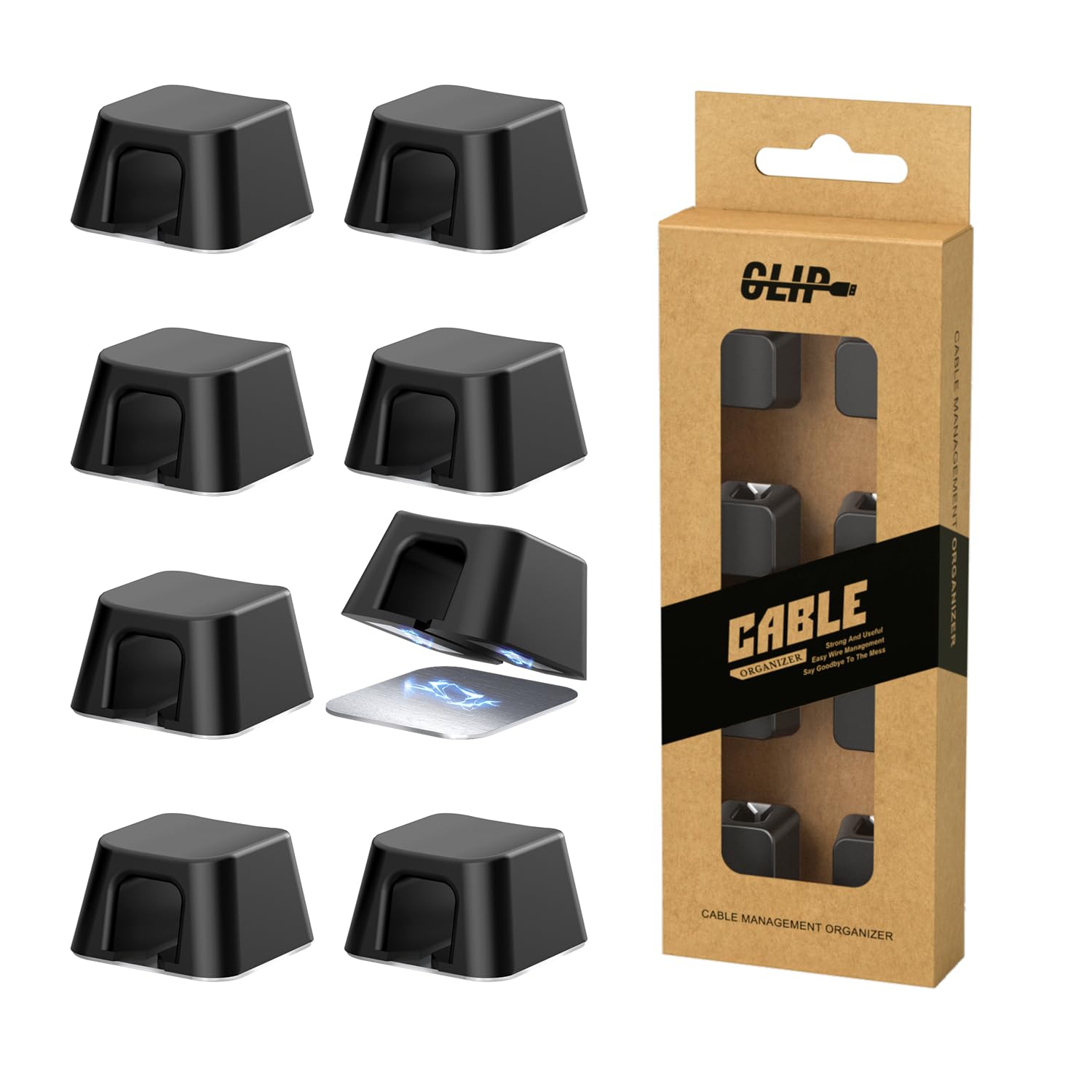 【60%OFF】【752円】 Maveek 超強磁力 8mmまで対応 マグネットケーブルホルダー 8個セット