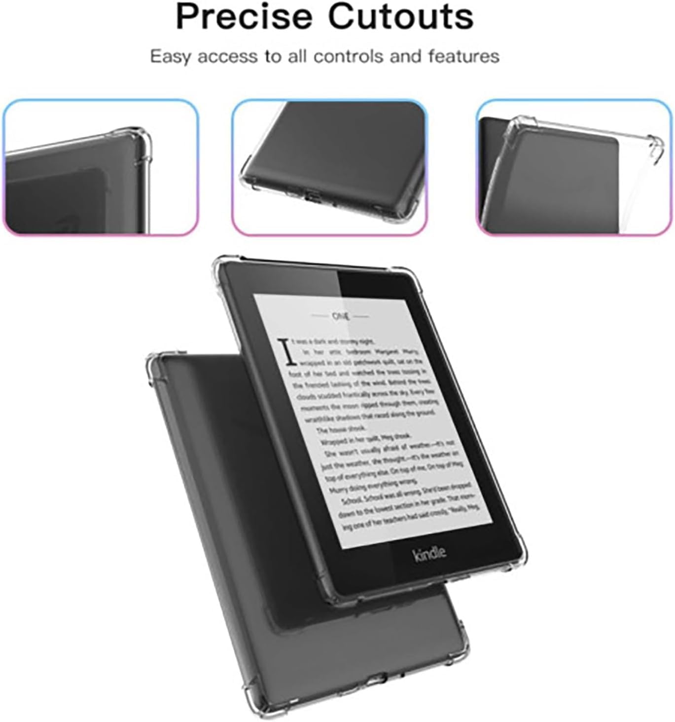 Transparante hoes voor de gloednieuwe Kindle Paperwhite 12e generatie 7 Transparante hoes voor de gloednieuwe Kindle Paperwhite 12e generatie 7