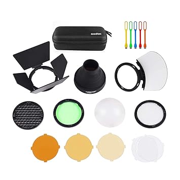 Godox AK-R1 Flash Light Accessories Kit for Godox V1-S,V1-C,V1-N,V1-O,V1-F,Godox H200R Ring Flash Head AD200 AD200Pro Accessories