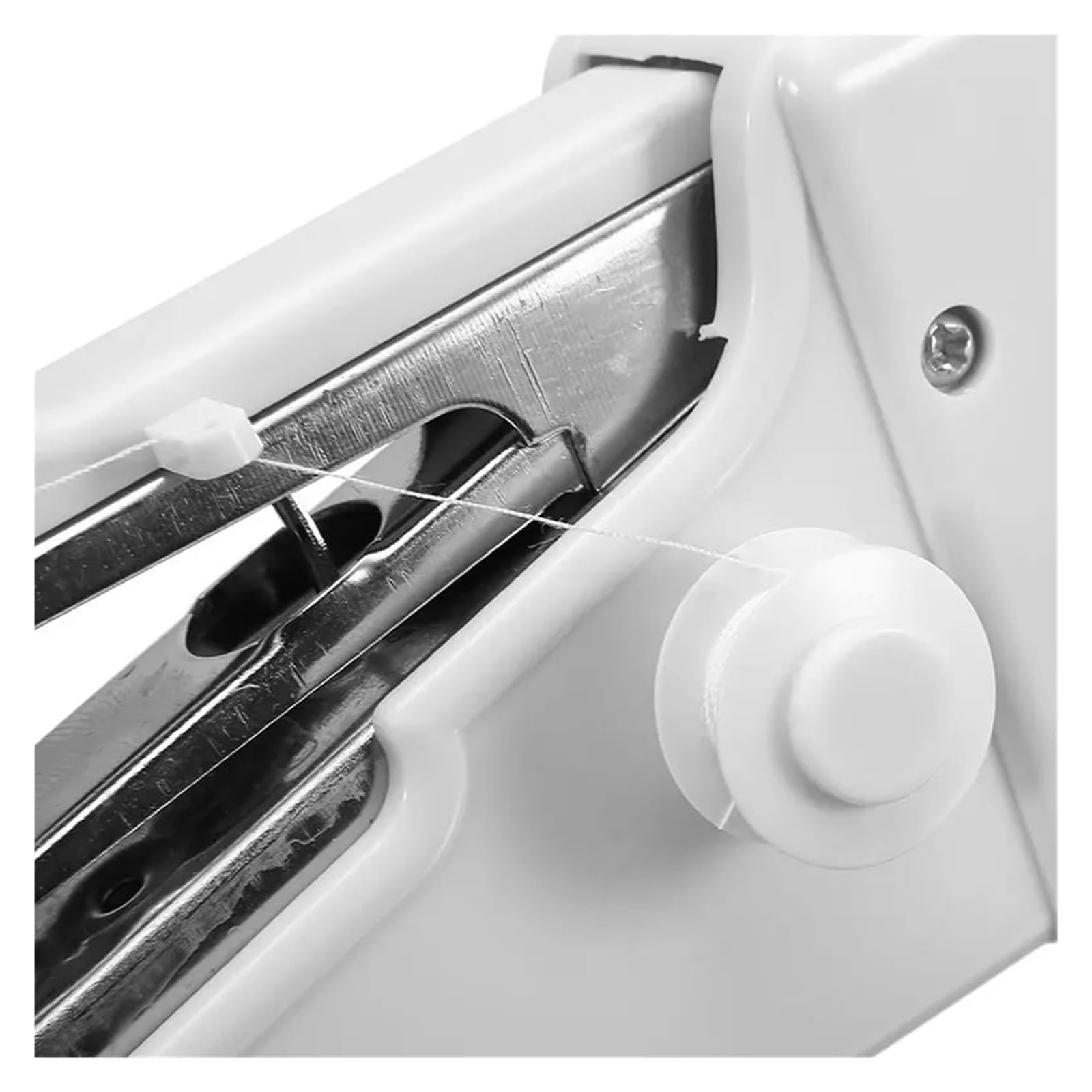 Mini Macchina da Cucire elettrica Portatile + infila ago, Aghi Extra, Bobine, Filo per Tessuti Domestici, Potente, silenziosa e Stabile.
