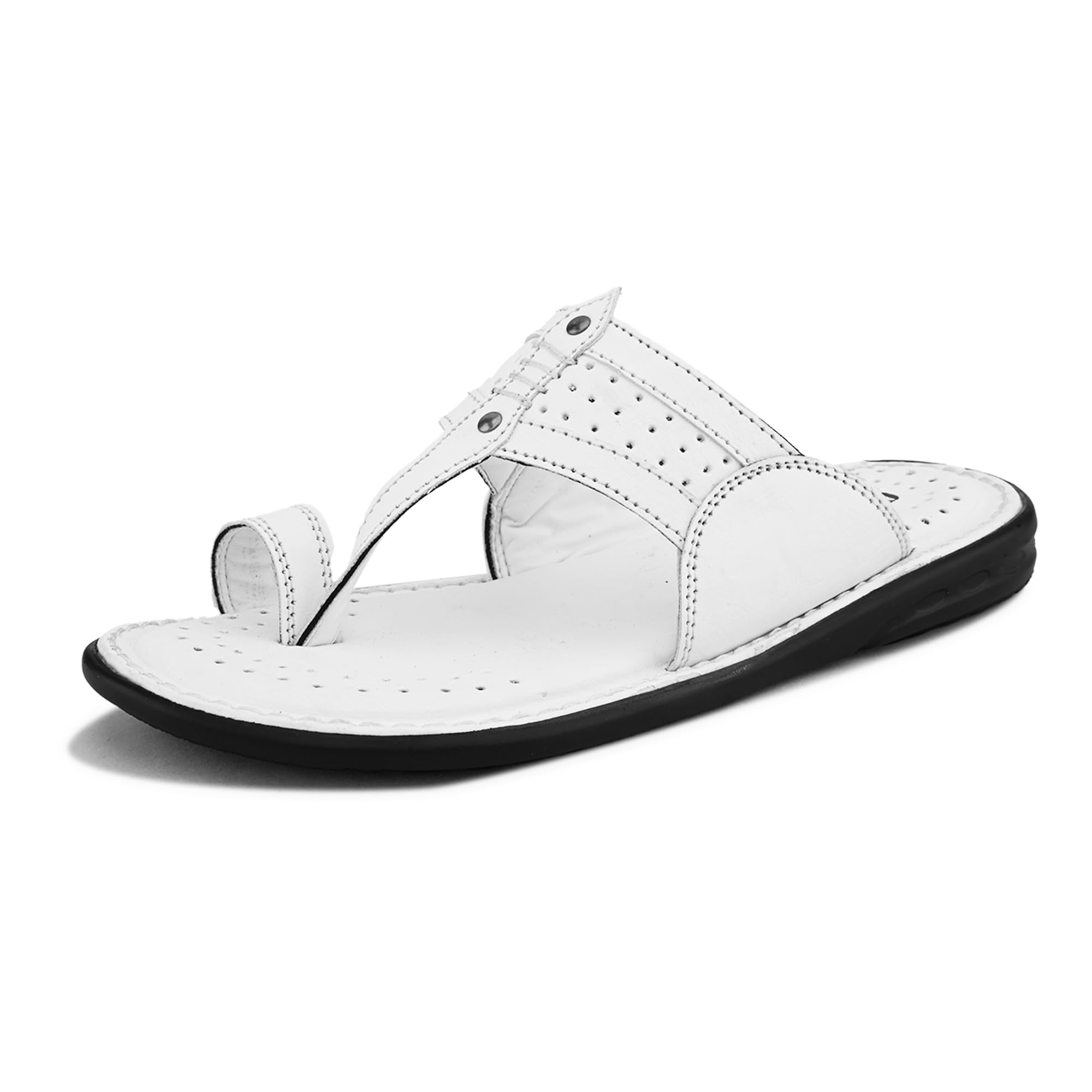 centrino Men's Slippers | Kolhapuri Style Chappals with Soft Cushioned Footbed | Comfortable & Durable | Traditional Yet Stylish Footwear for Men (9551)-picture-38