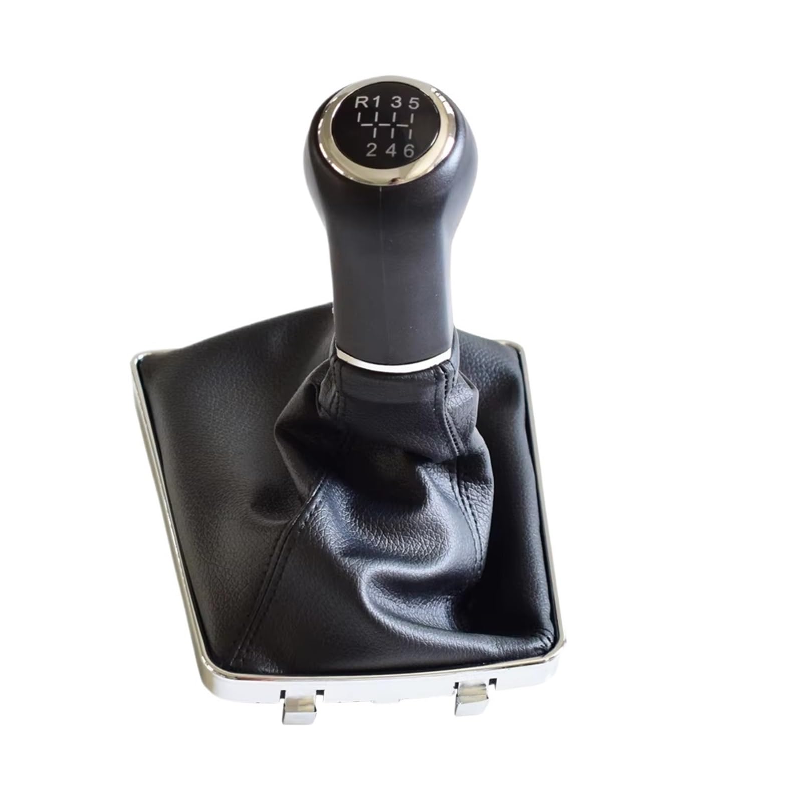 Qmtvfsrh 6 Speed-Black Car Gear Shift Knob For Vauxhall For Opel For Astra Iii H 1.6 2004-2010 Manual Gear Shift Knob Pu Gaiter Boot 5/6 Speed(6 Speed-Black)