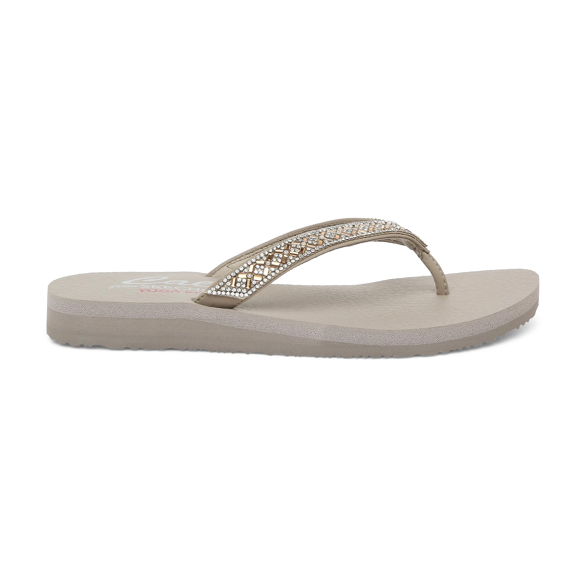 Skechers womens MEDITATION - LOTUS BAE TAUPE SLIPPER -5 UK (8 US) (119136) (B08JS5YCG6) Amazon Price History, Amazon Price Tracker